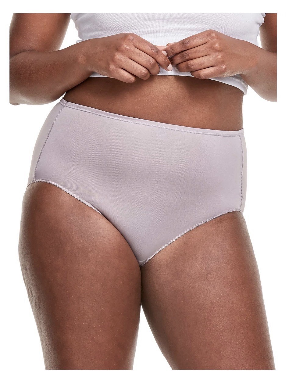 10-Pack HANES Women’s Size 9/2XL Microfiber Tagless Briefs Smooth Cool Comfort