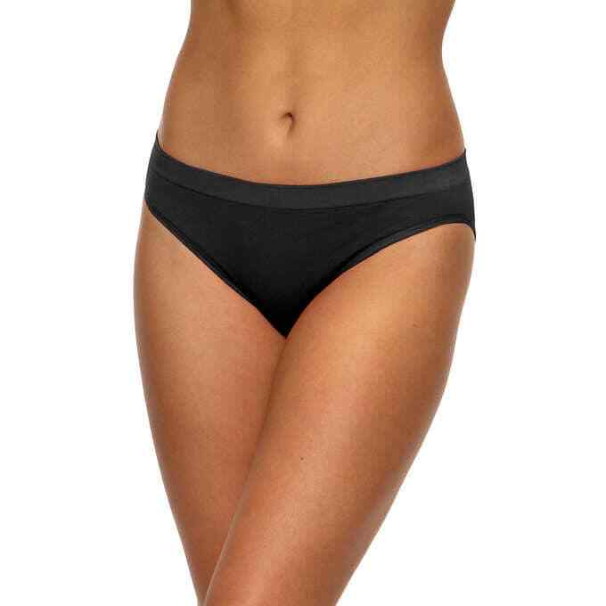 Black Bow, 5 Pk Ladies’ Seamless NPL Bikini (Choose Size + Color)