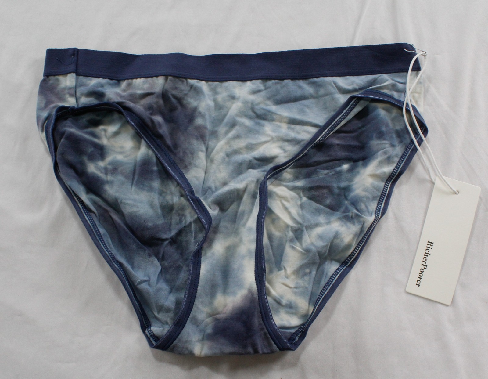 Richer Poorer Women’s Mid Rise Cotton Modal Brief MS7 Blue Storm Medium NWT