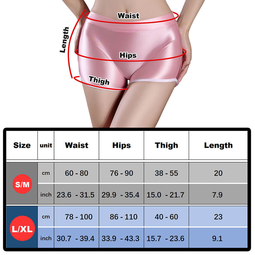 Women Seamless Shiny Booty Shorts Retro Shorts Sports Yoga Gym Running Hot Pants