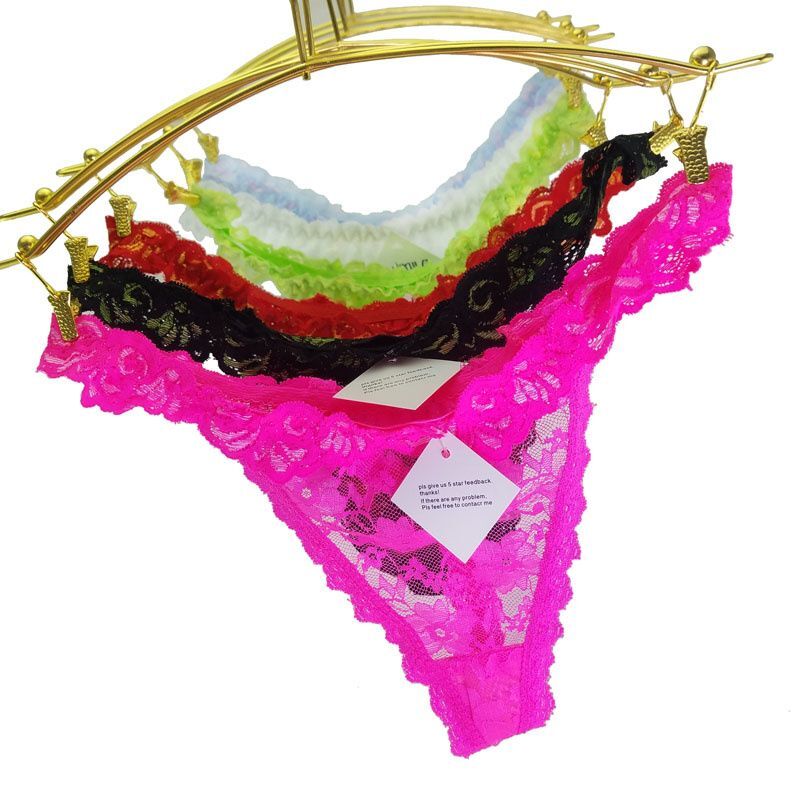 Gstring Lace Seamless Thongs – Transparent Lingerie Thongs Women Sexy Underwear