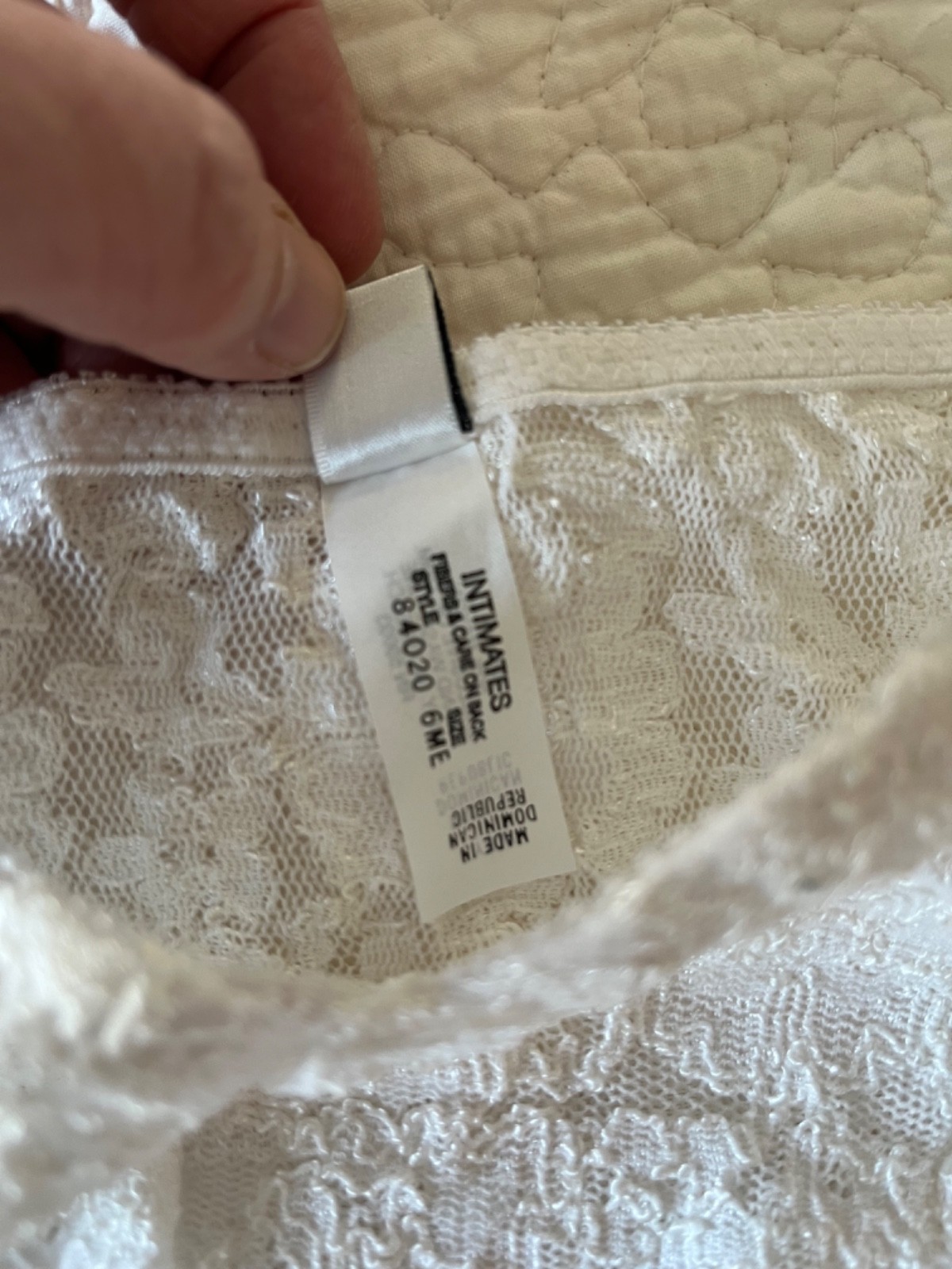 Dior 2 pc Lace Panty Set in White. size 6 M 7 L. FREE SHIPPING!