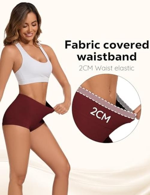 5 Pack Womens Cotton High Waisted Full Coverage 3X-Large Multicolor-a1-5pack