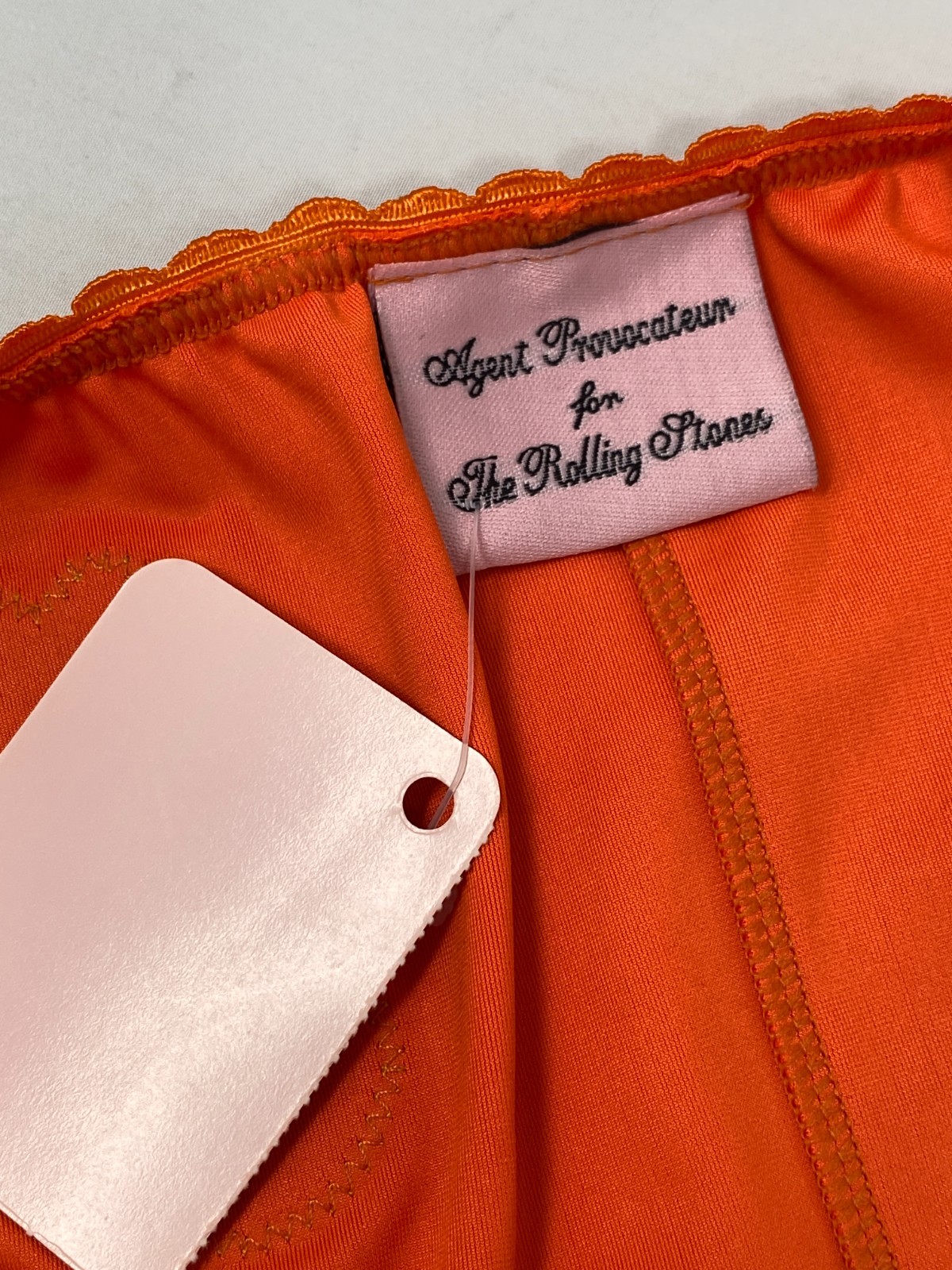 Agent Provocateur For The Rolling Stones Neon Orange Brief Medium NWT