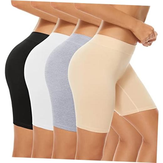 4 Pack Women’s Cotton Underwear Boxer Shorts Anti Small Multicolor-4pack