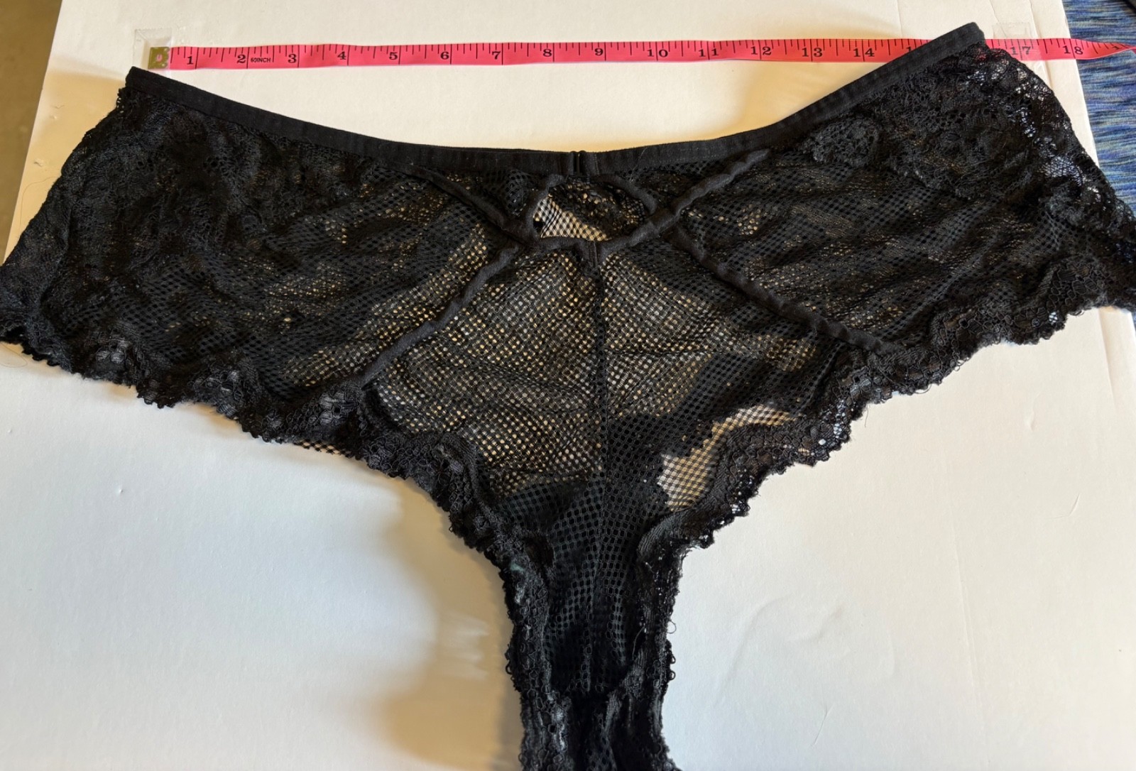 Torrid Black Lace Mesh Cheeky Panty Size 2 Plus Size