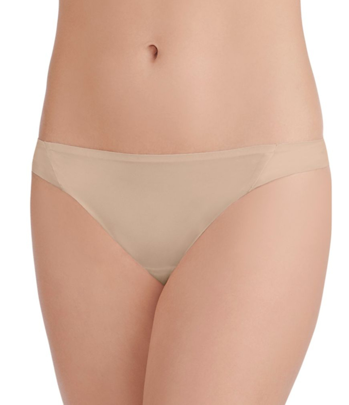 Vanity Fair Women Nearly Invisible Thong Damask Neutral Size 2XL