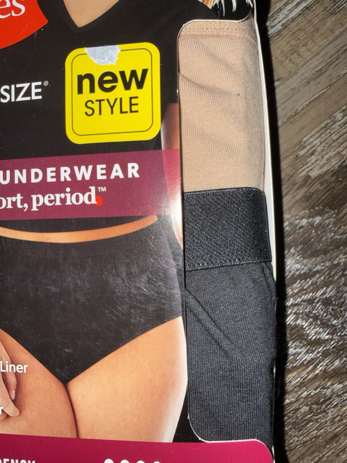 Just My Size Womens Period Brief Underwear 2-Pack Super Leak Protection 3X/11