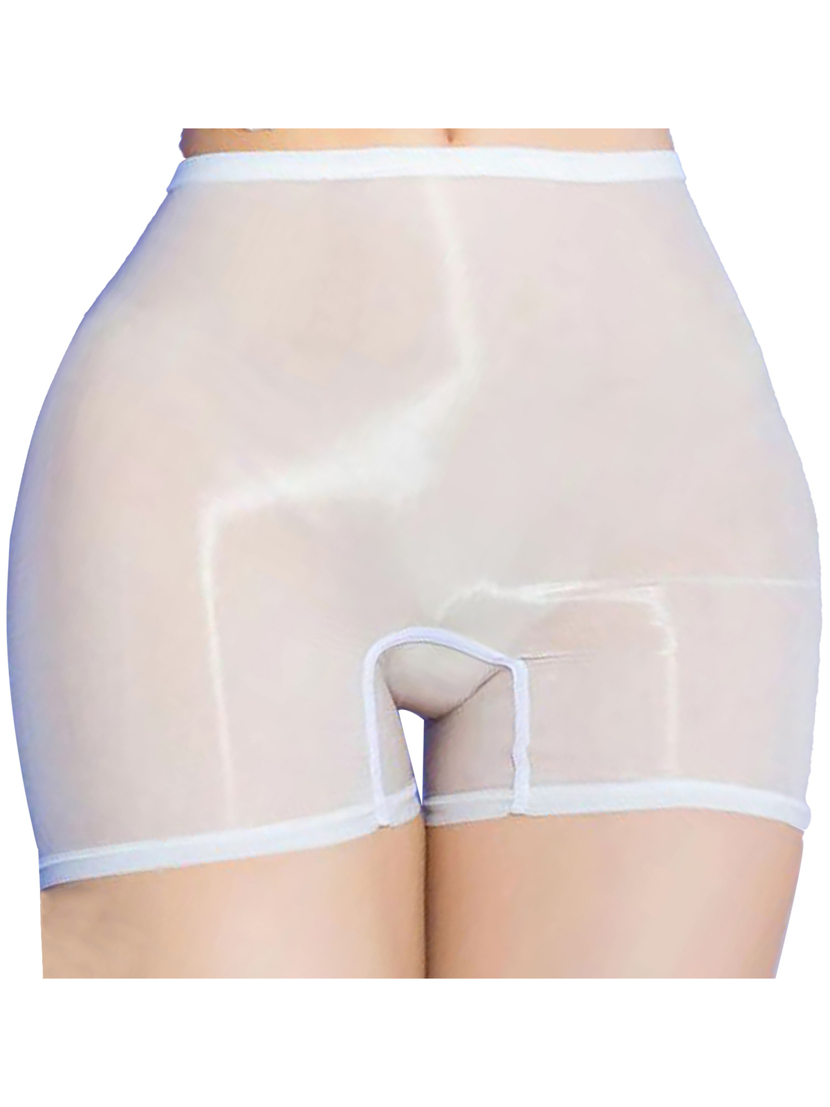 Glossy Sheer Panties Boxer Shorts Underwear Shiny Silky Briefs Lingerie Seamless