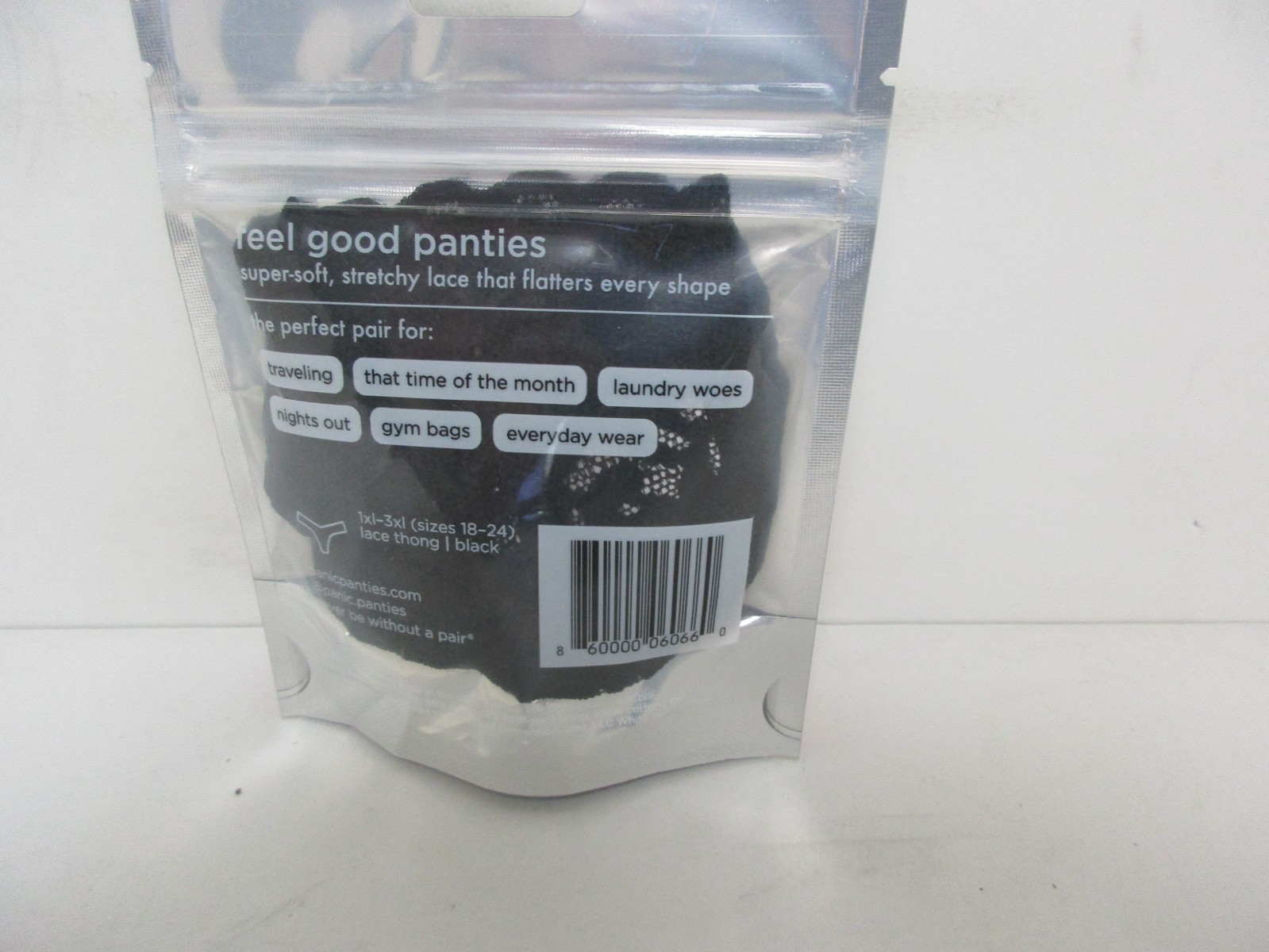 Panic Panties Mid Rise 1 Pair Black Size 1XL/3XL. New!!!