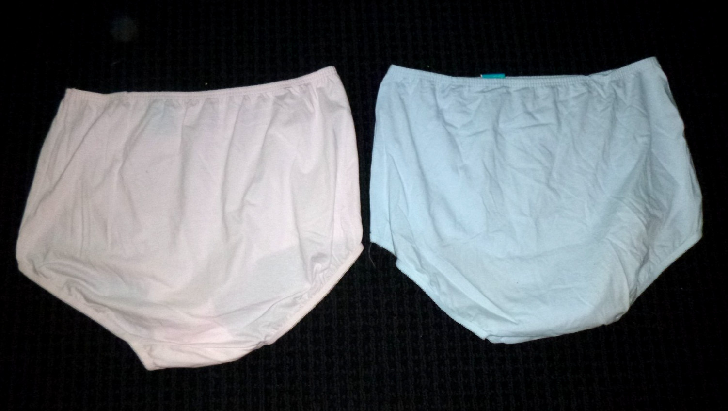 2 NWT Vanity Fair Perfectly Yours Cotton Brief #15319 pink & Blue Sz 9 / 2XL