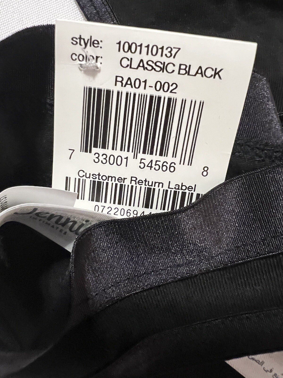 Jenni Women’s Thongs 3 Pair Size Medium, Solid Black, New