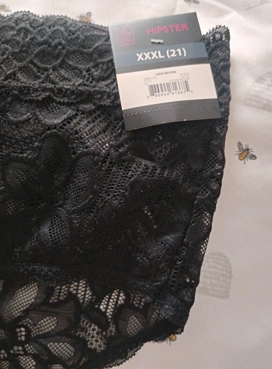 No Boundaries All Lace Hipster Black Junior Plus Xxxl/21 New With Tag Sexy