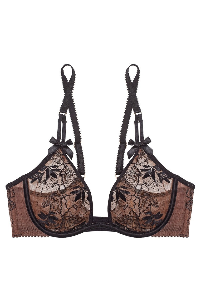 AGENT PROVOCATEUR PETRA BRA 32B/D/DD 34C & OUVERT OPEN BRIEF 4 LARGE UK 12 BNWT
