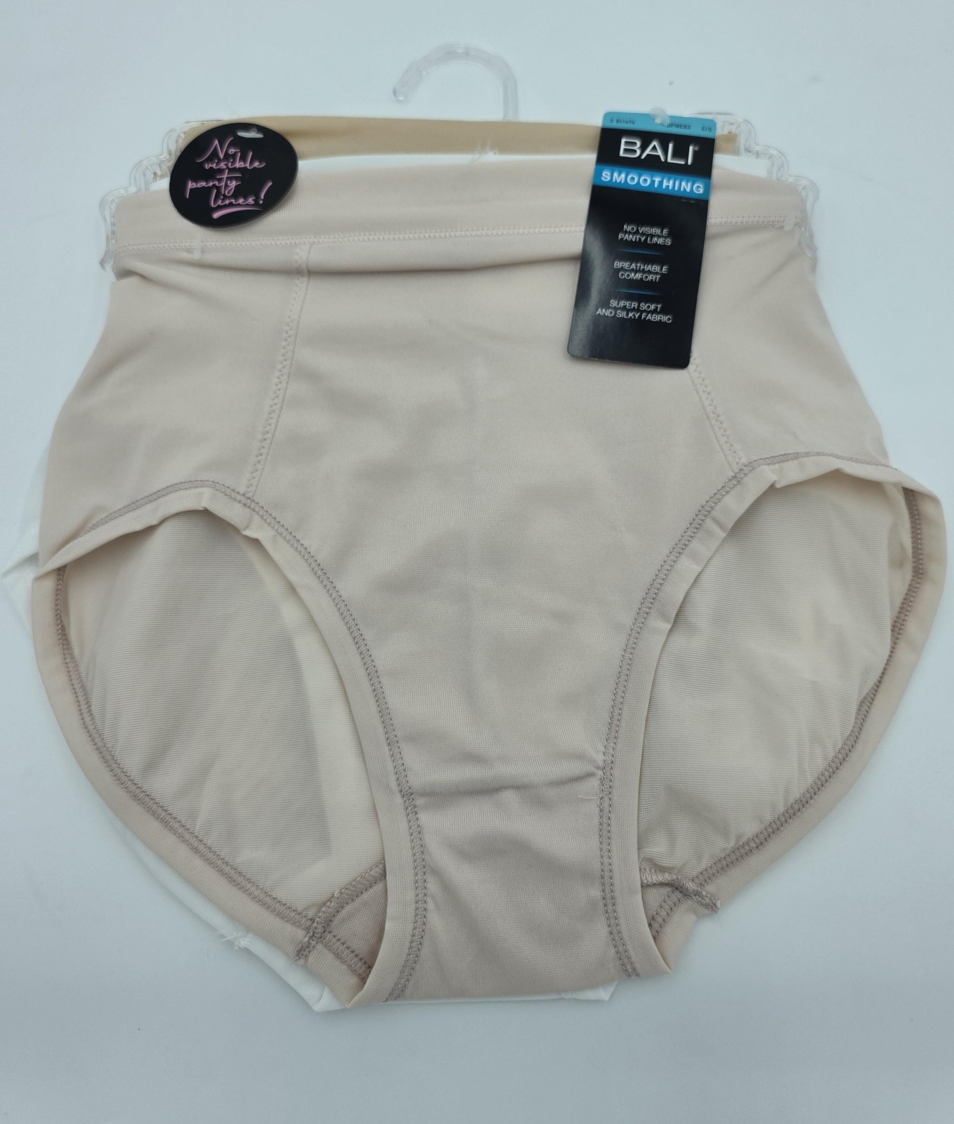 Bali Smoothing Briefs Womens 2XL 3 Pack Nude White Neutral No VPL Soft DFMEH3