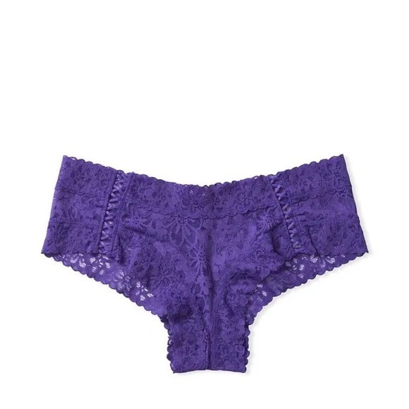 Victoria’s Secret The Lacie Cheeky Panty Purple Small NEW