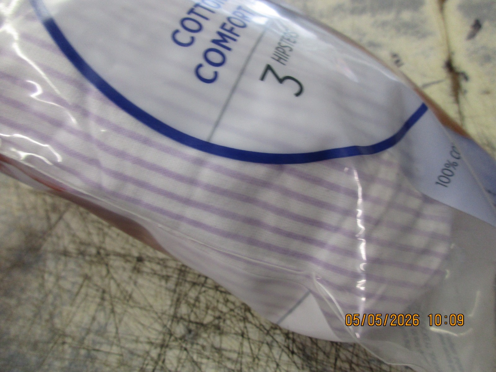 New Jockey Elance Women’s Hipsters Panties Cotton Underwear 3 pack Size 5