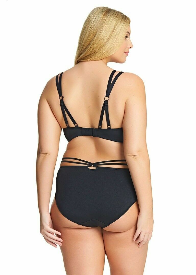 Elomi Bijou Flirt Strappy Brief Panty 4245 Sizes M-4XL Black New with tags $34