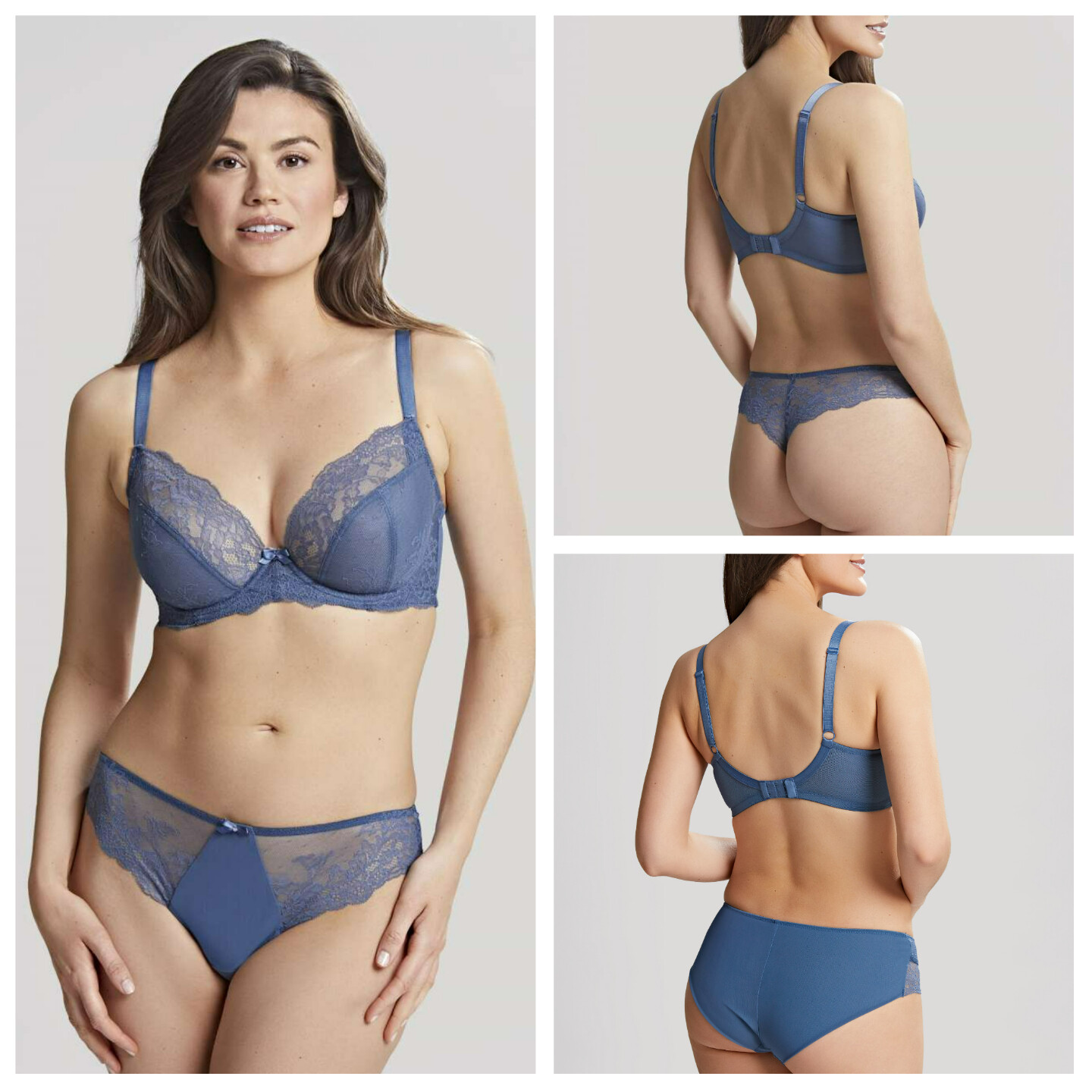 Panache Ana Plunge Bra and Matching Briefs & Thong Knickers