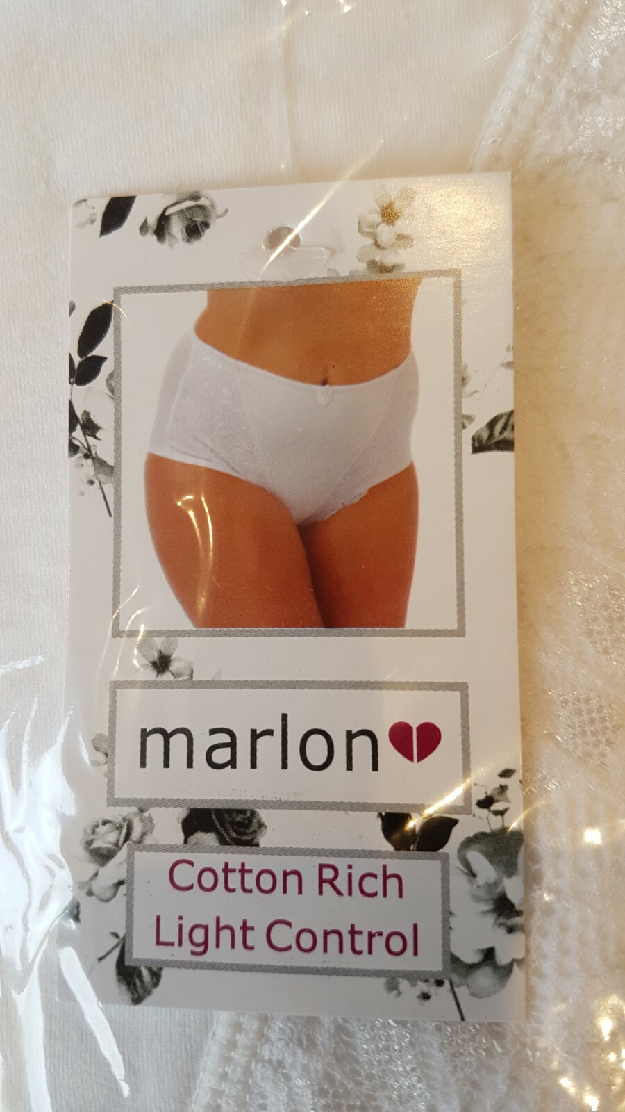 Marlon 3 Pack Light Tummy Control Support Pants Briefs cotton blend Size S UK 8