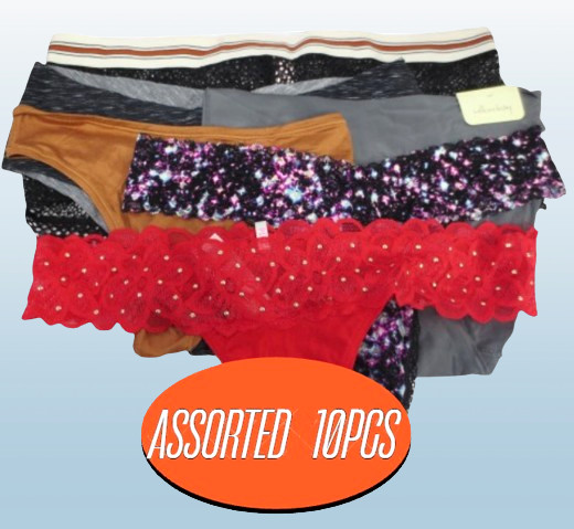 VICTORIA’S SECRET & PINK PANTIES ASSORTED STYLES NWT SIZE: M 10PCS SET