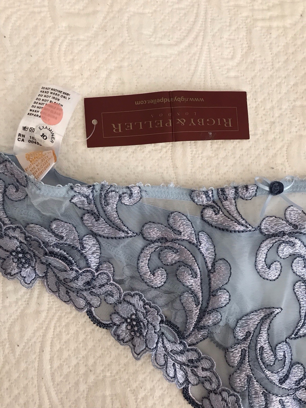 Rigby & Peller Panties New With Tags Sz L Blue Cheeky