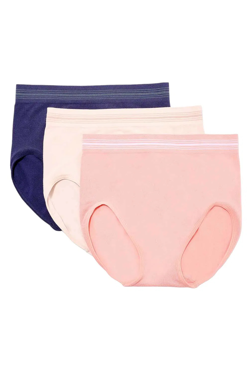 Breezies 3-Pack Comfort Breeze Seamfree Full Brief Coral Pack