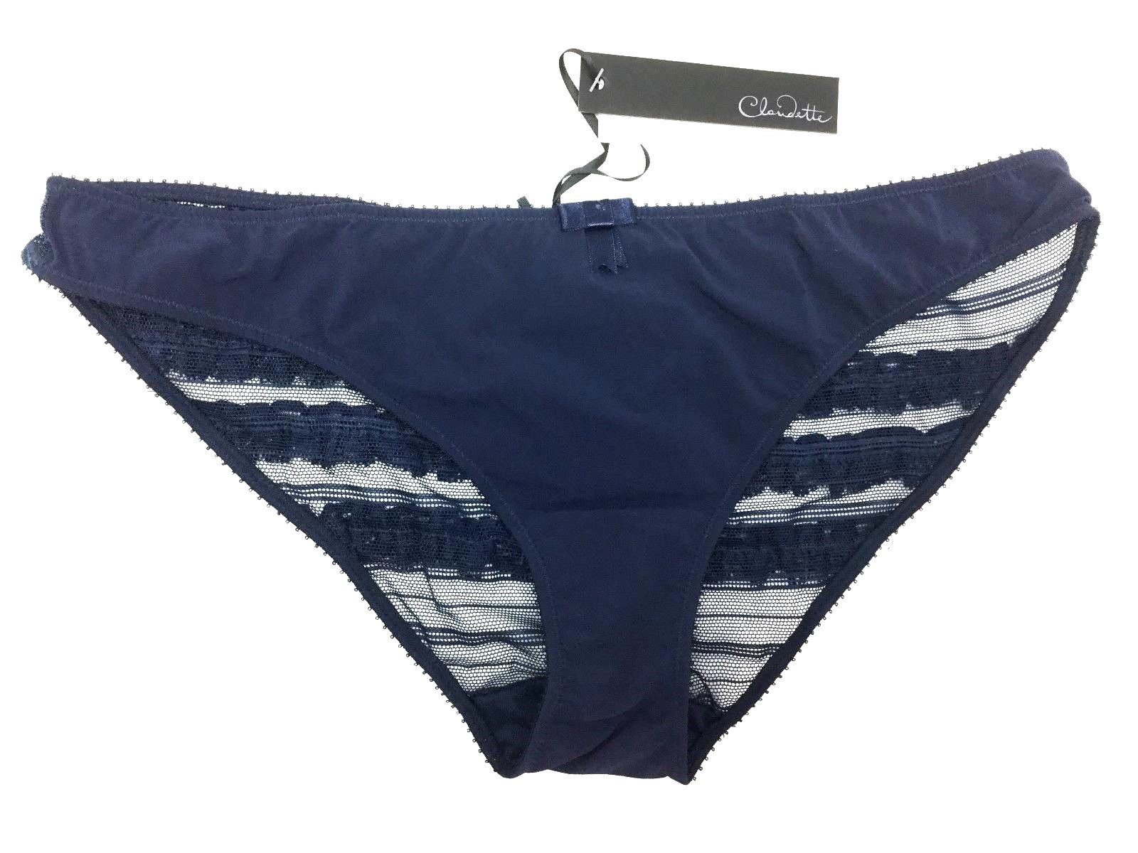 Claudette Sophia Ruffled Back Bikini Panty Women’s Lingerie Panties French Navy