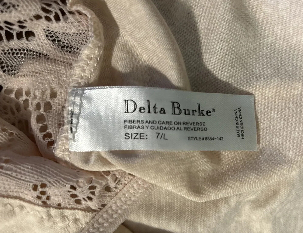 Delta Burke Intimates Panties Women’s Hi Rise Lace Spandex Brief