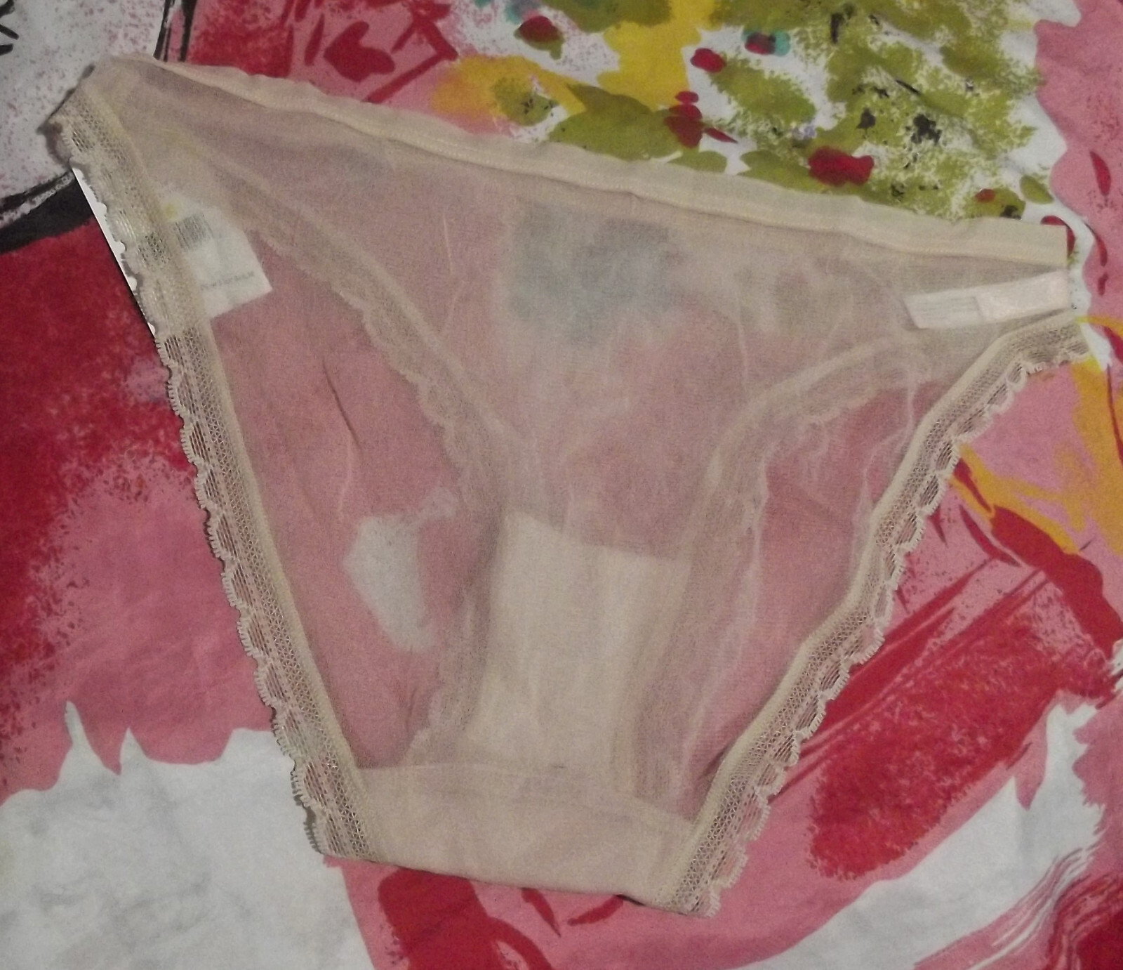 3 NEW ON GOSSAMER G1110 CH NEXT TO NOTHING MF LACE TRIM HIP BIKINI PANTIES S