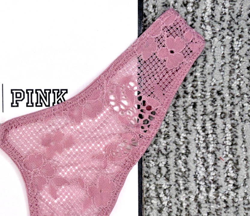 Victoria’s Secret Dream Angels NWT Small Pink Open Back Lace Brazilian Panty