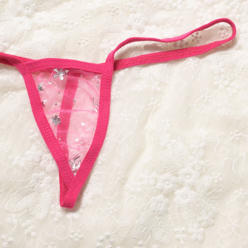 5 Pack Lot Sexy Womens See Through Sheer Panties G string Thongs Tanga Briefs