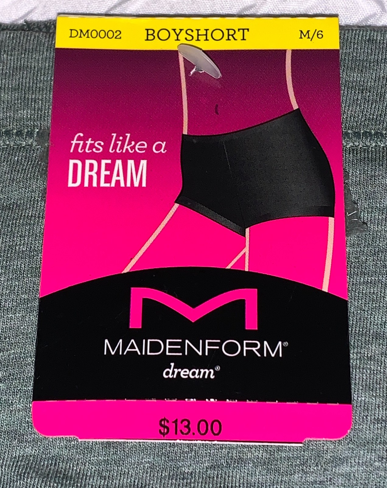 MAIDENFORM Dream Tailored Cotton Green Heather Boyshort Panty Womens S M XL 2XL