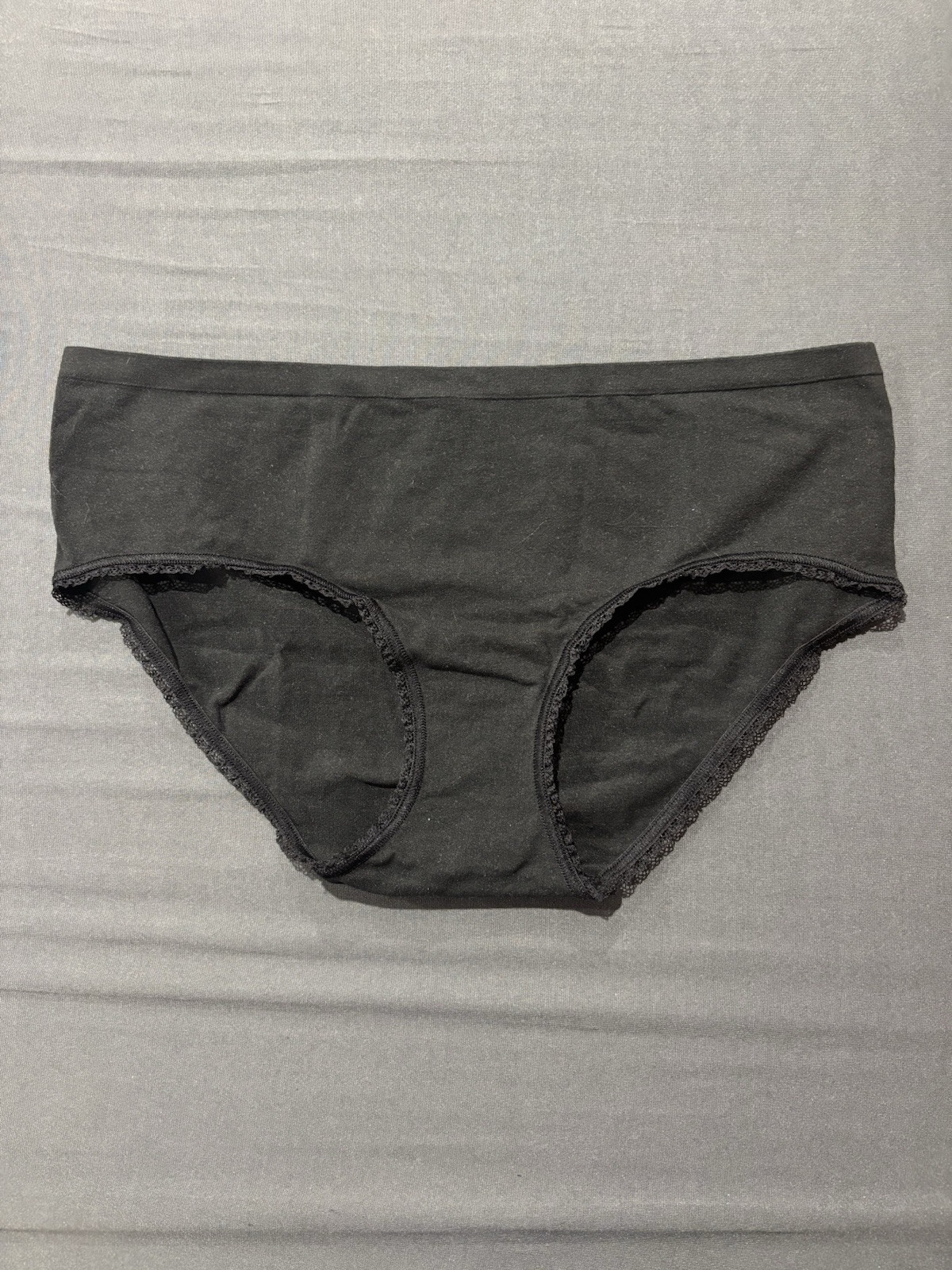 Vintage Victoria’s Secret Sexy Hiphugger L Black Lace Legs NWT 2010