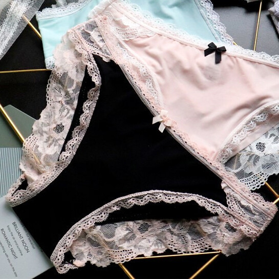 5PCS/LOT Sexy Womens Panties Briefs Lace Underwear Lingeries Hipster Underpants