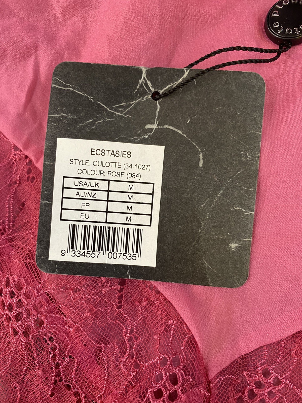 Vintage Pleasure State Ecstasies Culotte Briefs Boy shorts Sz M Knickers Pink