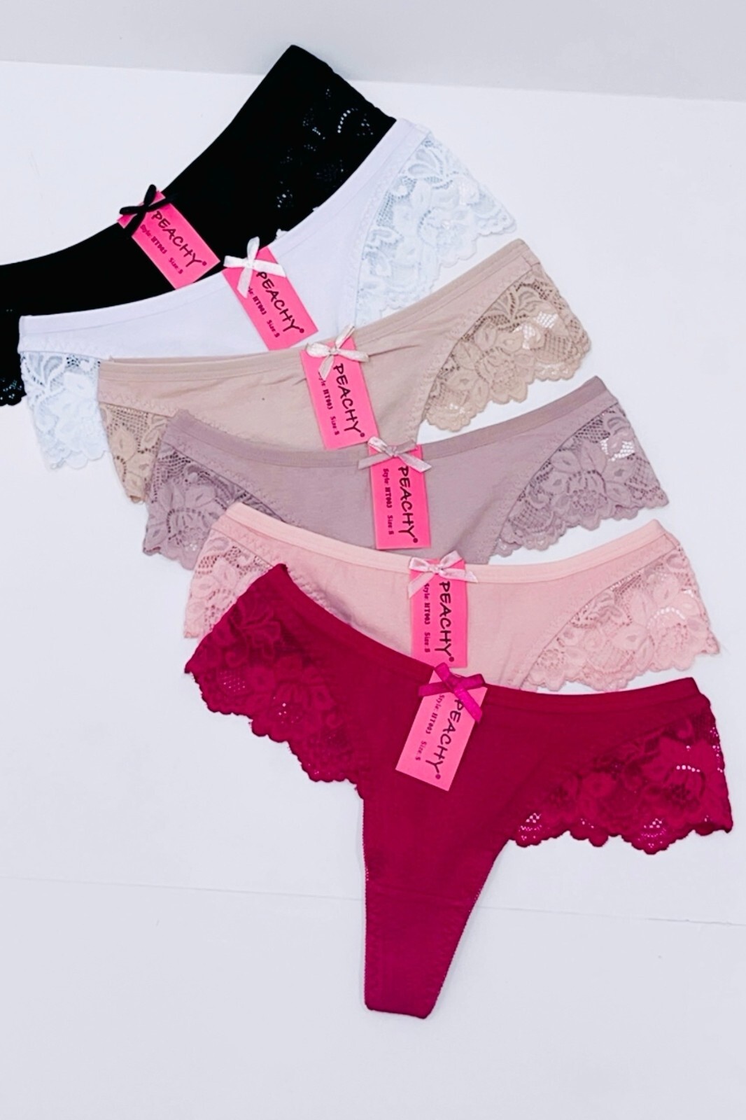Lot of 6 Women Hot Sexy Cotton Thongs V-G-string Panties Lingerie Underwear S~XL