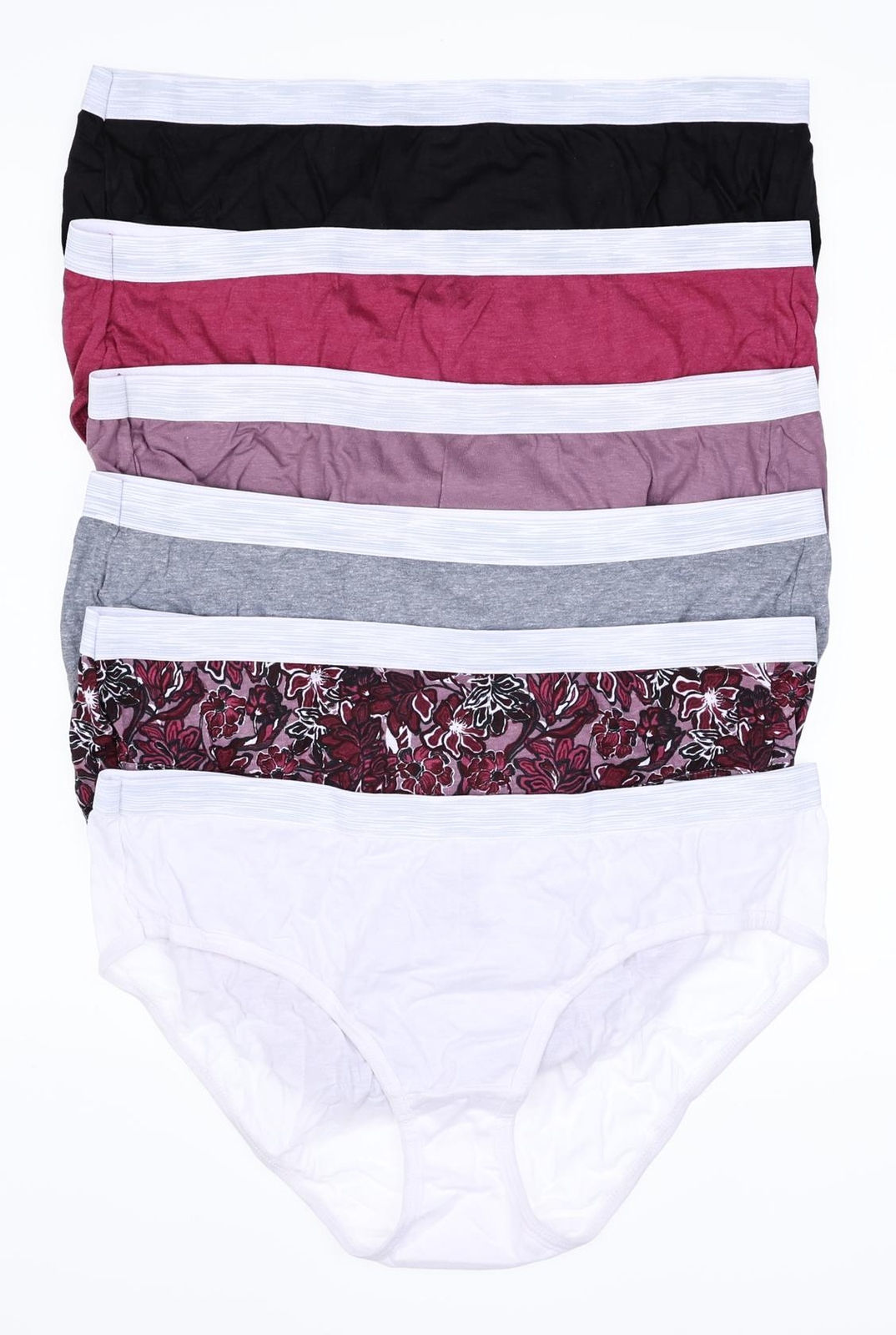 Hanes 286741 Women’s Tagless Hipsters , 6-Pack Brief, Size 8