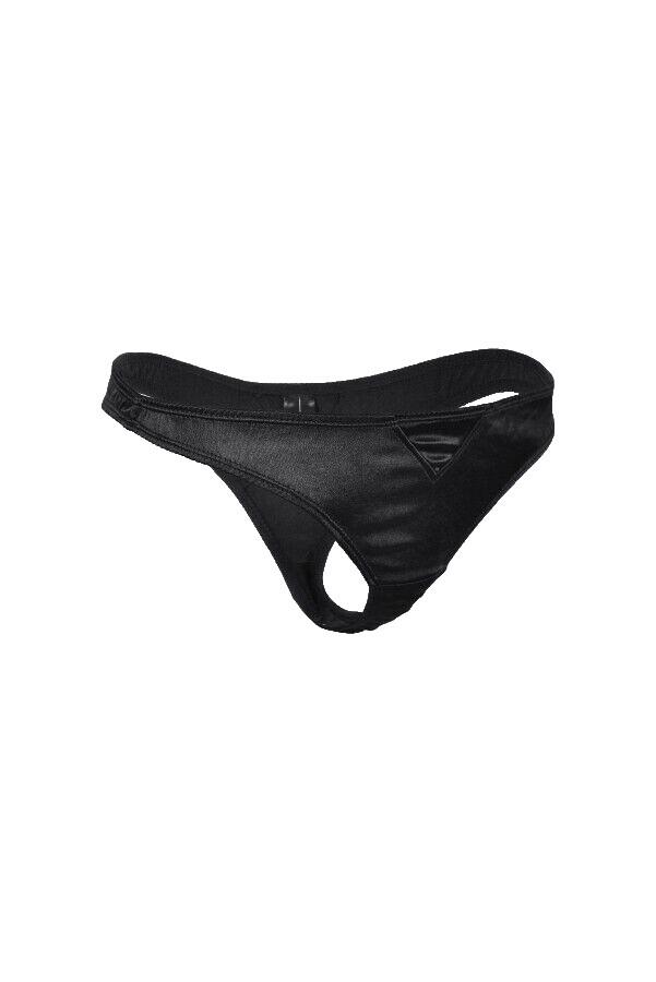 All Satin Panties XL-Black thong, sexy, shiny, by SLL