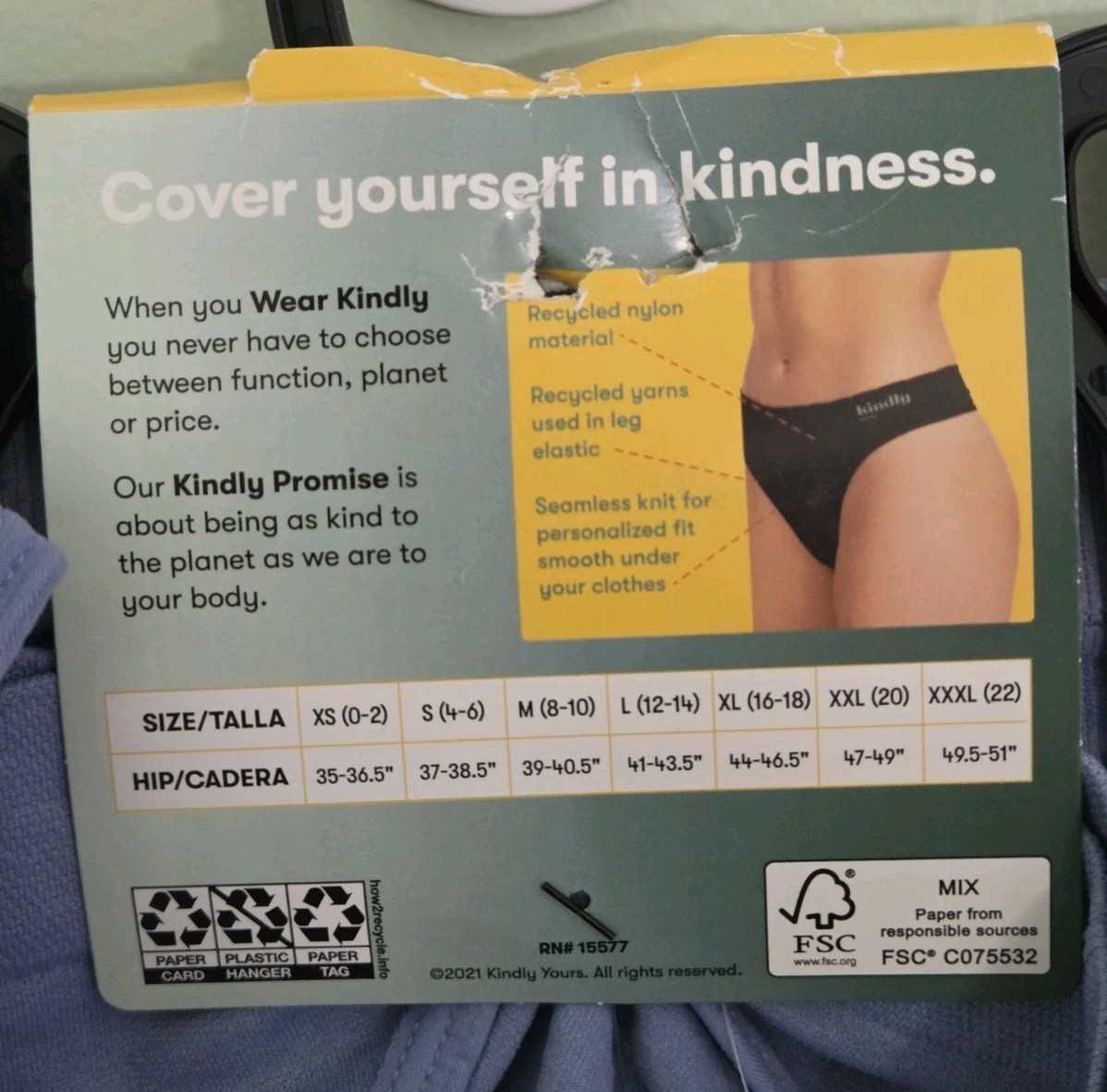 Kindly Yours Women’s XXXL 22 Seamless Thong Underwear Purple #10726