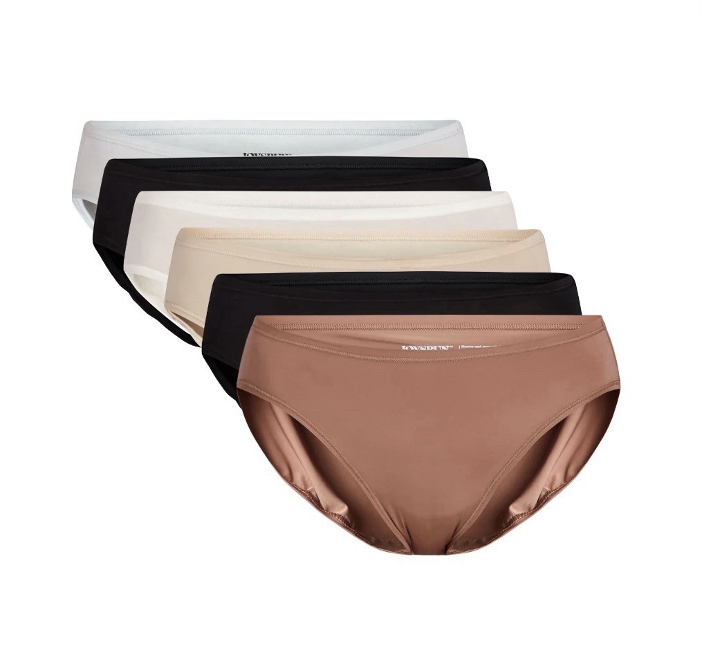 6-Pair JOYSPUN Women’s XXL (20) Microfiber Bikini Panties Underwear Tag-Free