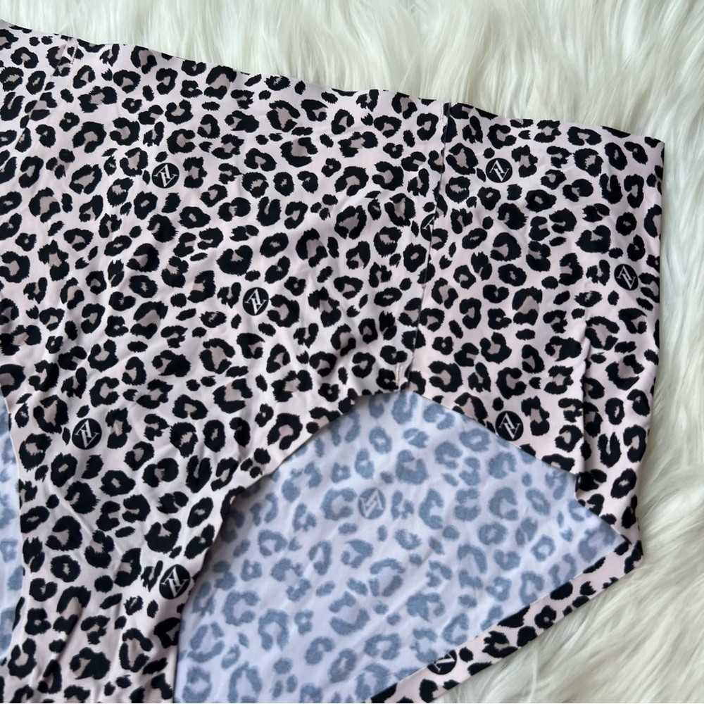 Adrienne Vittadini Tan and Black Cheetah Speckled High Rise Seamless Panties
