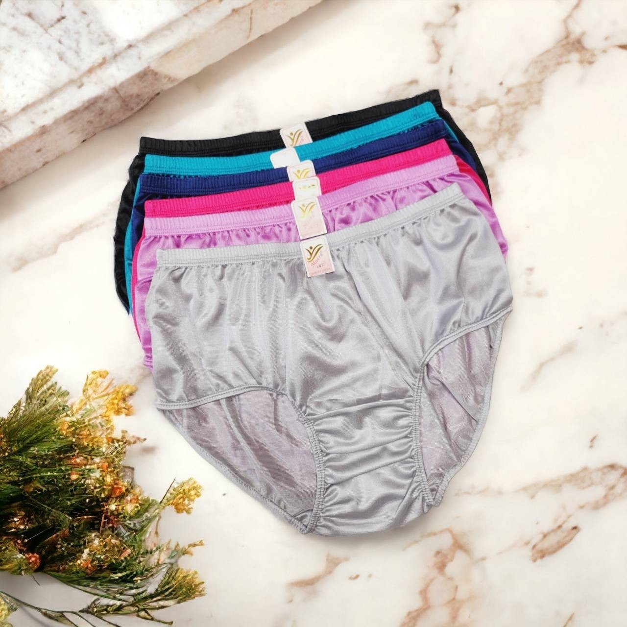 Unisex Nylon Panties Men Women Underwear Plus Size Comfort High Waist Knickers