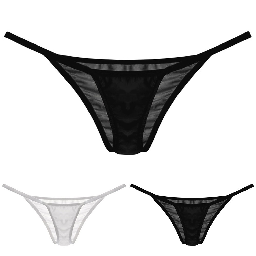 Underwear Briefs Slight Stretch Solid Thongs Vacation G-String Holiday