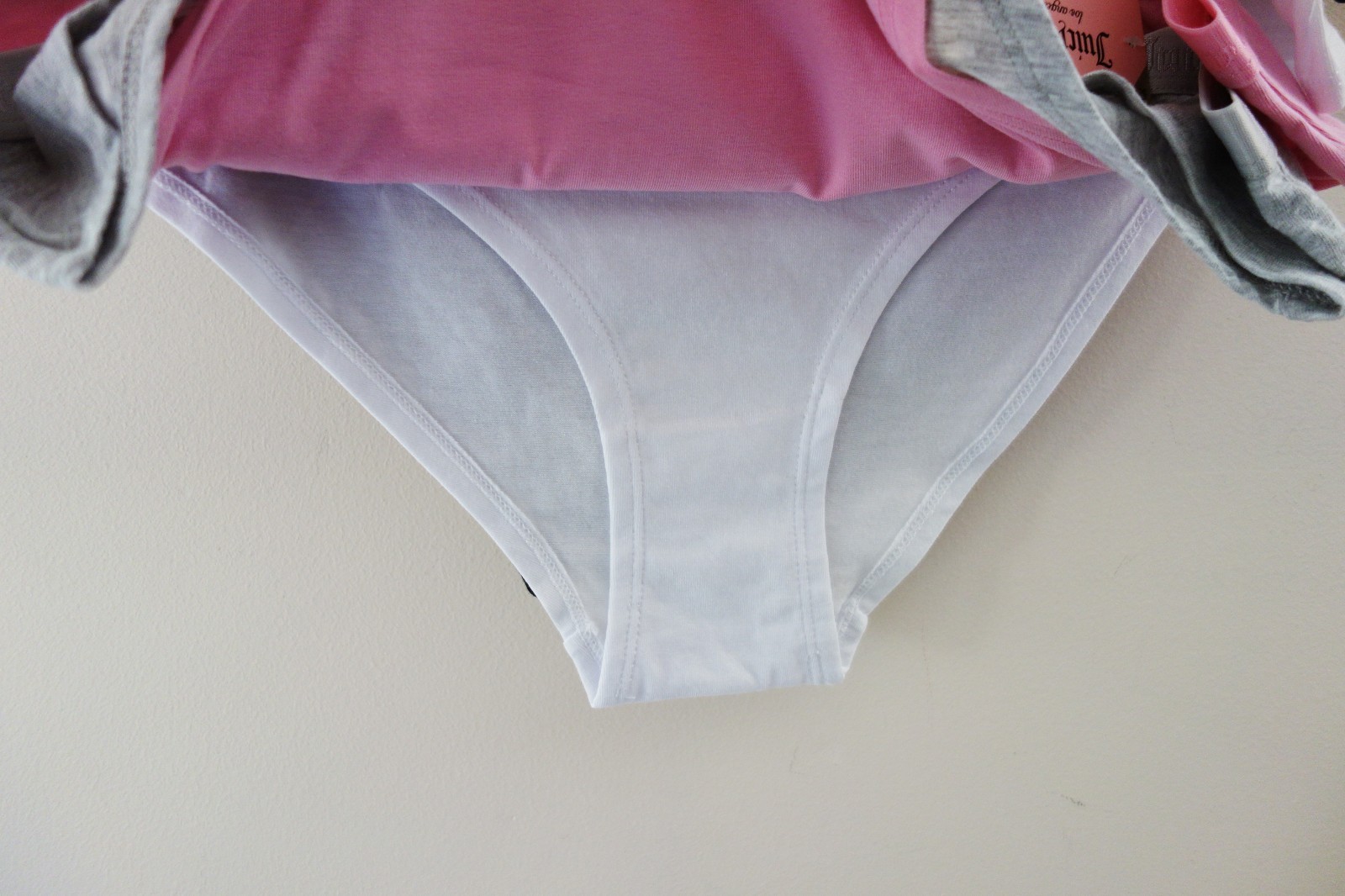 Juicy Couture 5-Pack Soft Stretchy Cotton Cheeky Panties Butterfly Pink (XL) NWT