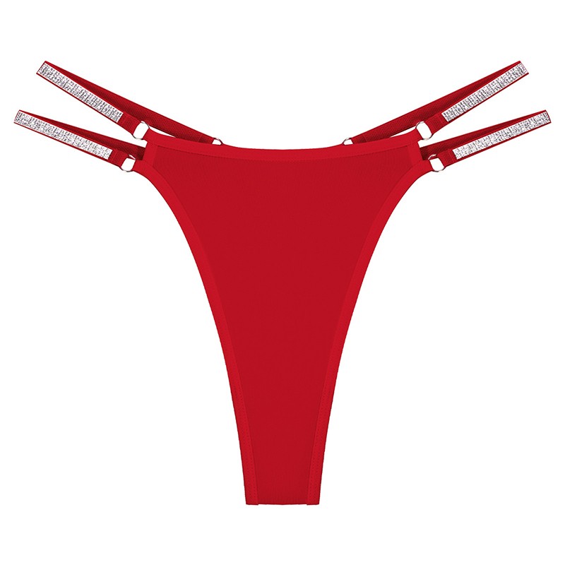 5 Pack Lot Womens G string Thong Panties Briefs Double Strap Bikini Underwear