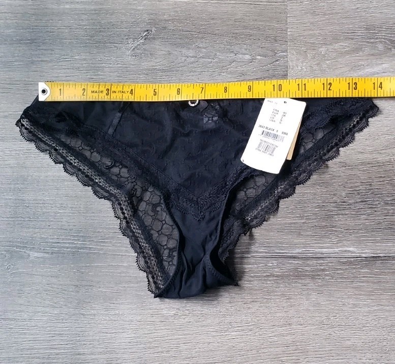 NEW Chantelle 3643 SHEER Black Lace Brazilian Panties Sz S Panty Nordstrom READ
