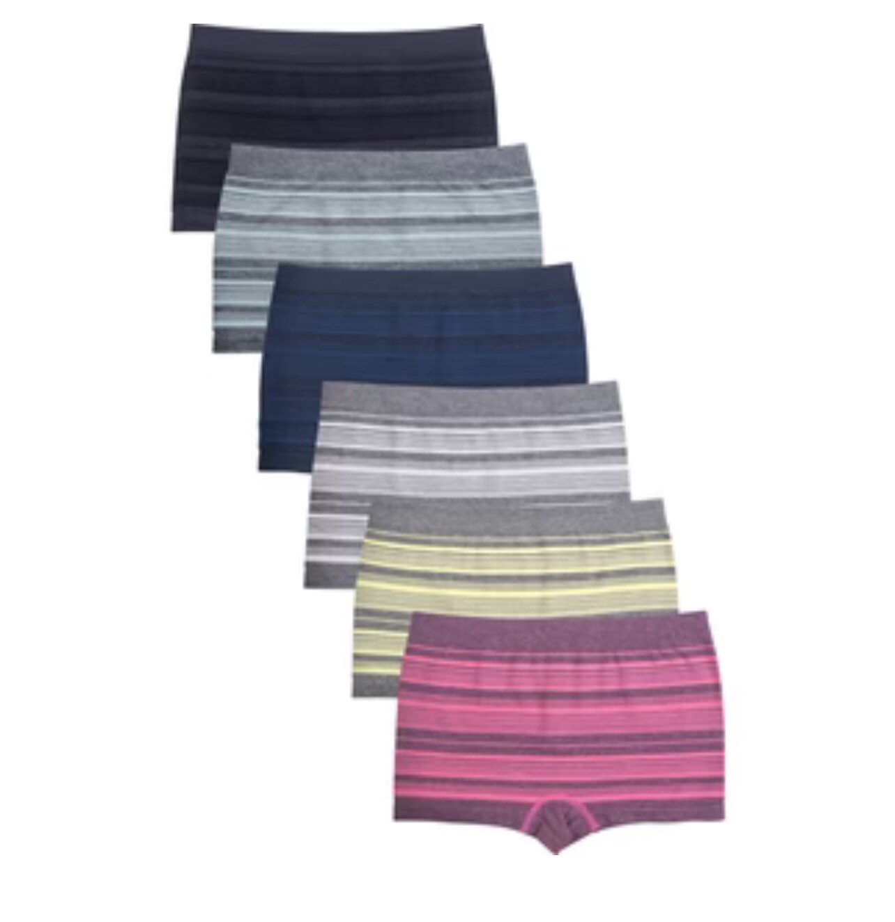 6 Pack Seamless Boyshorts Womens Underwear Lot Booty Panties Boxer Brief Spandex