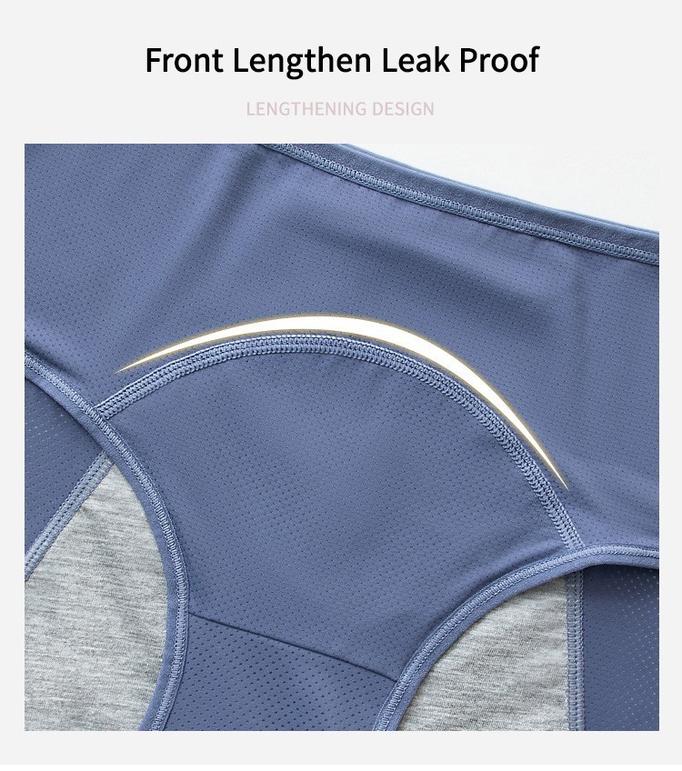 6 Pack Period Underwear Women Leakproof Panties HighWaist Menstrual Briefs M-3XL