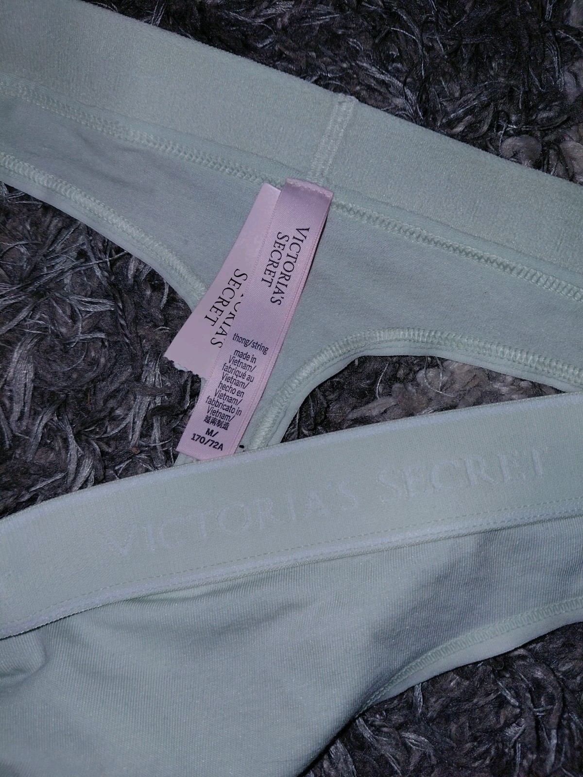 VS Cotton logo thong NEW size Medium Mint Crush